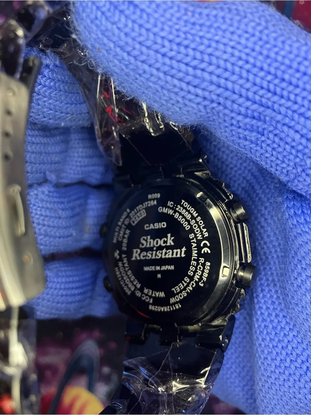 Custom G Shock black Metal and white Colorway